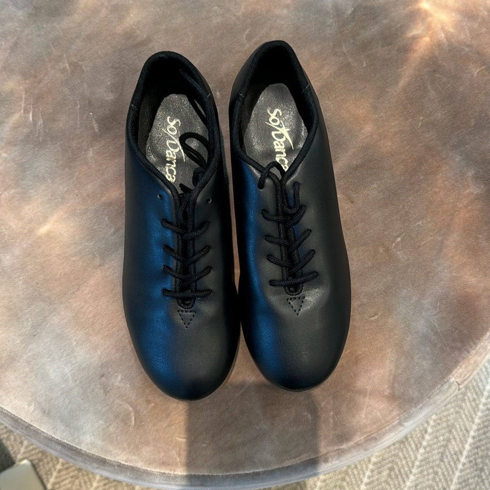 These tap shoes have not been worn quite a lot but in very, good shape